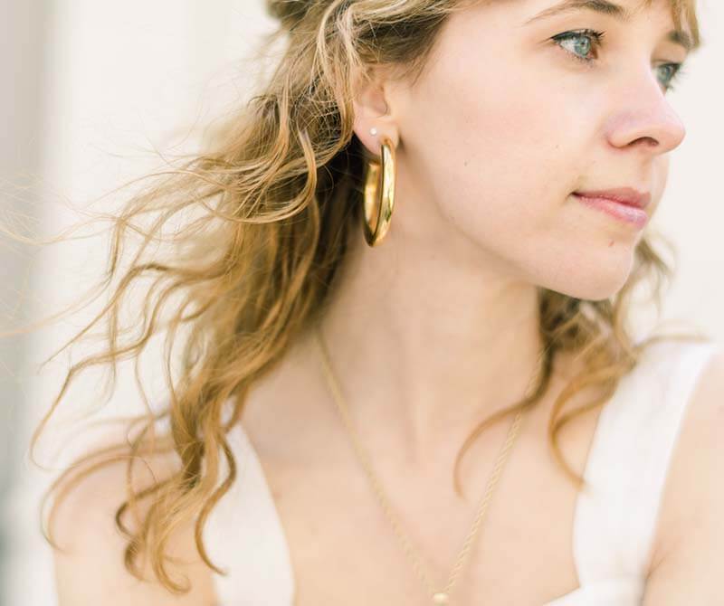 boucles d'oreillesen acier inoxydable